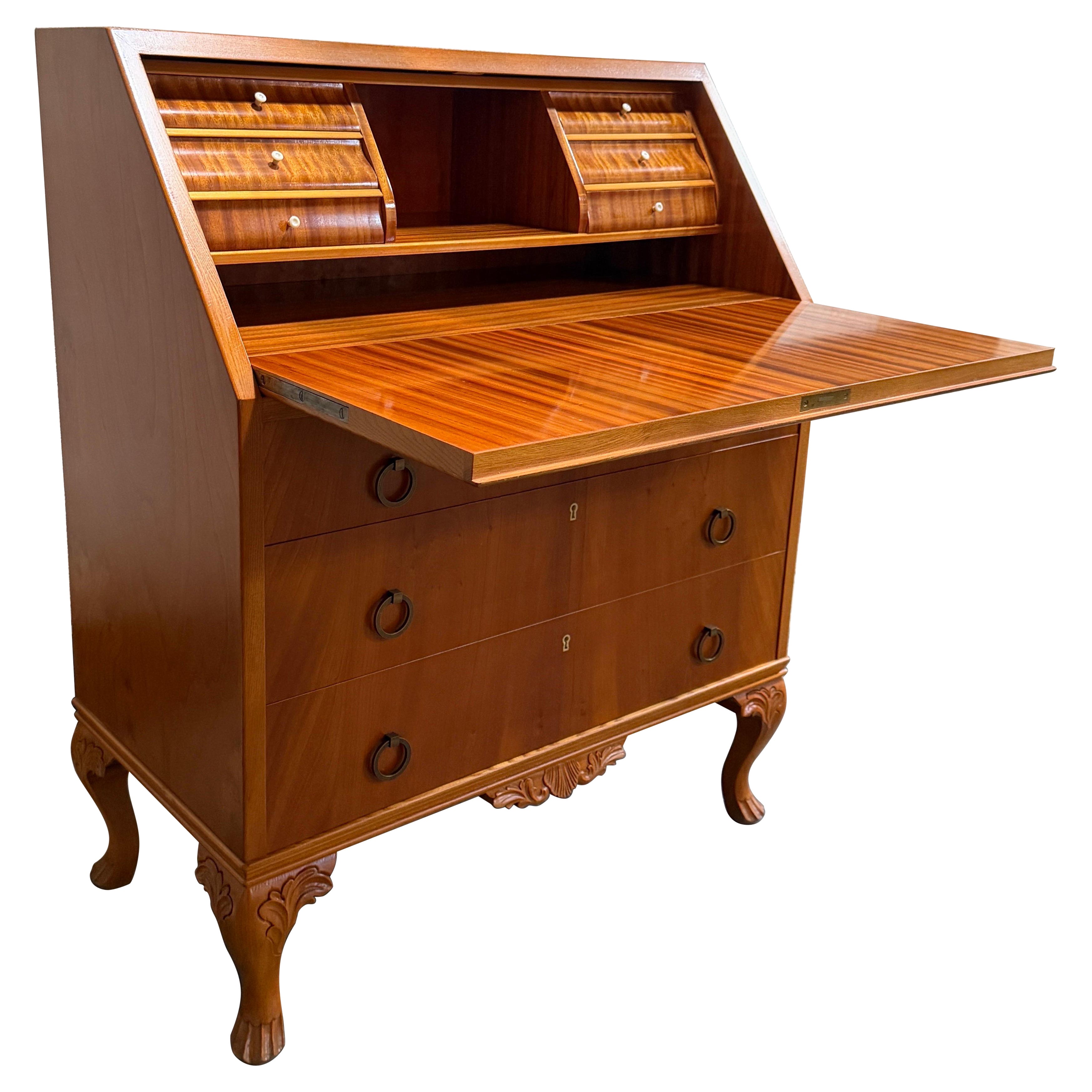 Scrivania svedese d'epoca con secretaire a goccia, 1950 ca. in vendita