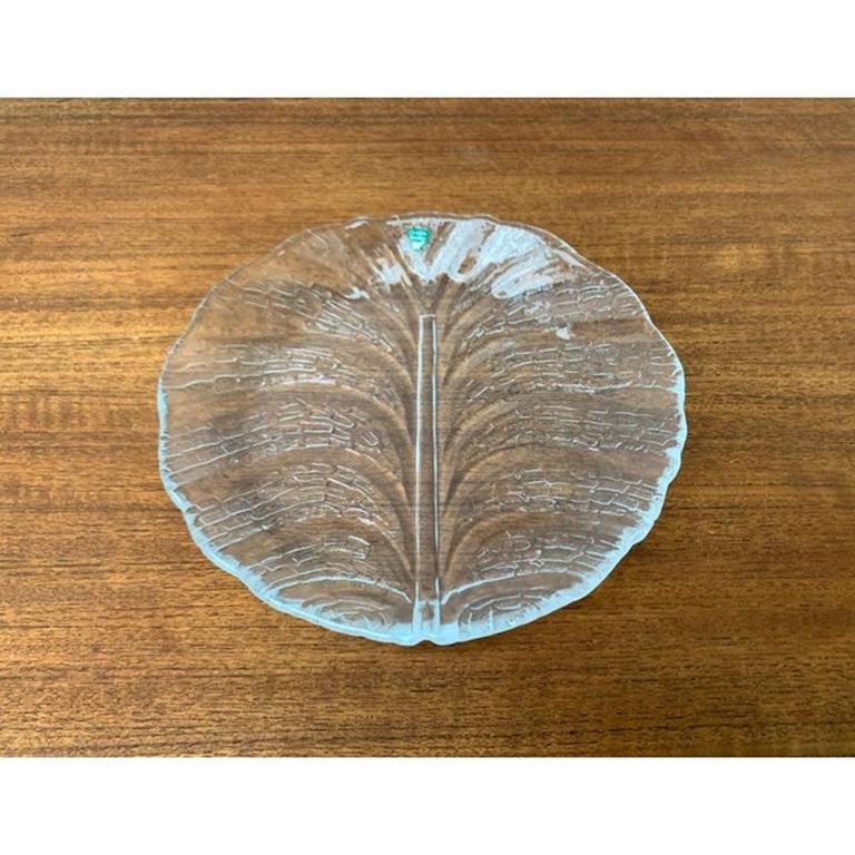 Suédois Assiette en verre Eden suédoise d'Orrefors, 1970 en vente