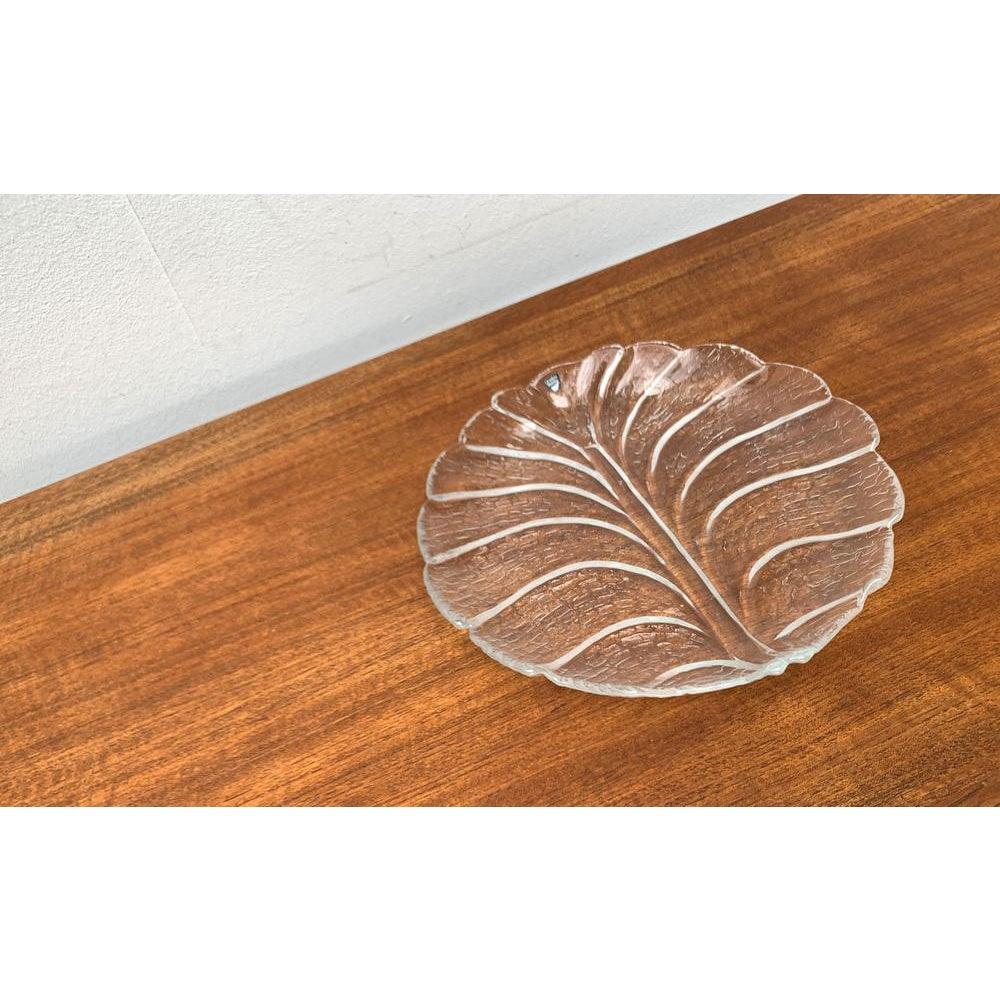 20th Century Vintage Swedish Eden Glass Plate from Orrefors 1970s For Sale