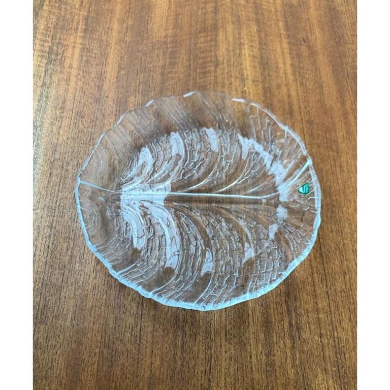 20ième siècle Assiette en verre Eden suédoise d'Orrefors, 1970 en vente