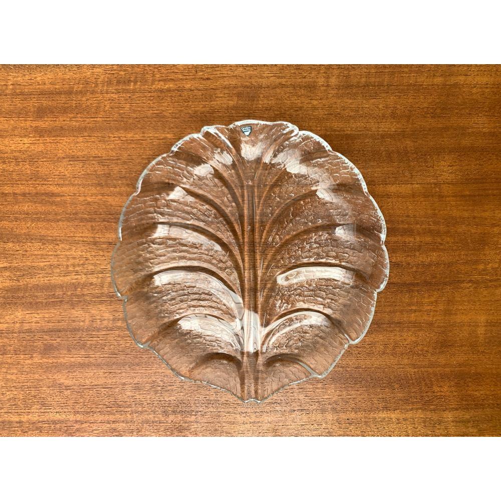 Vintage Swedish Eden Glass Plate from Orrefors 1970s For Sale 2