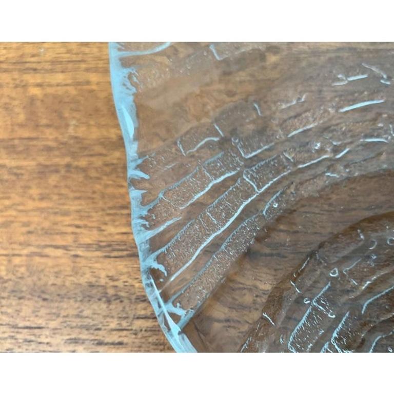 Assiette en verre Eden suédoise d'Orrefors, 1970 en vente 1