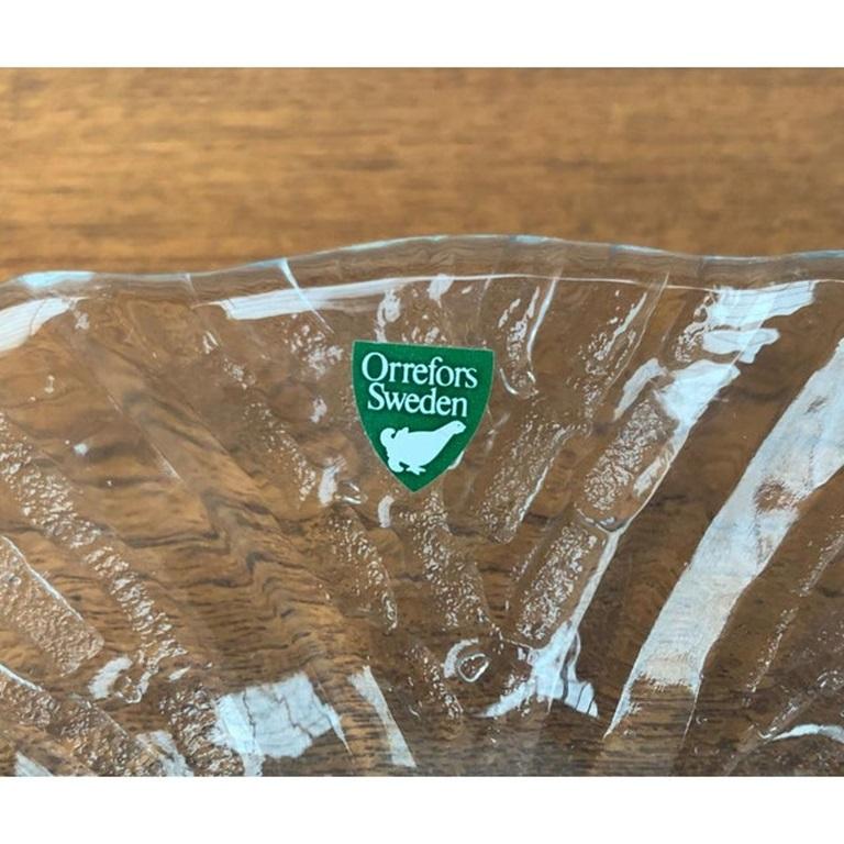 Assiette en verre Eden suédoise d'Orrefors, 1970 en vente 2