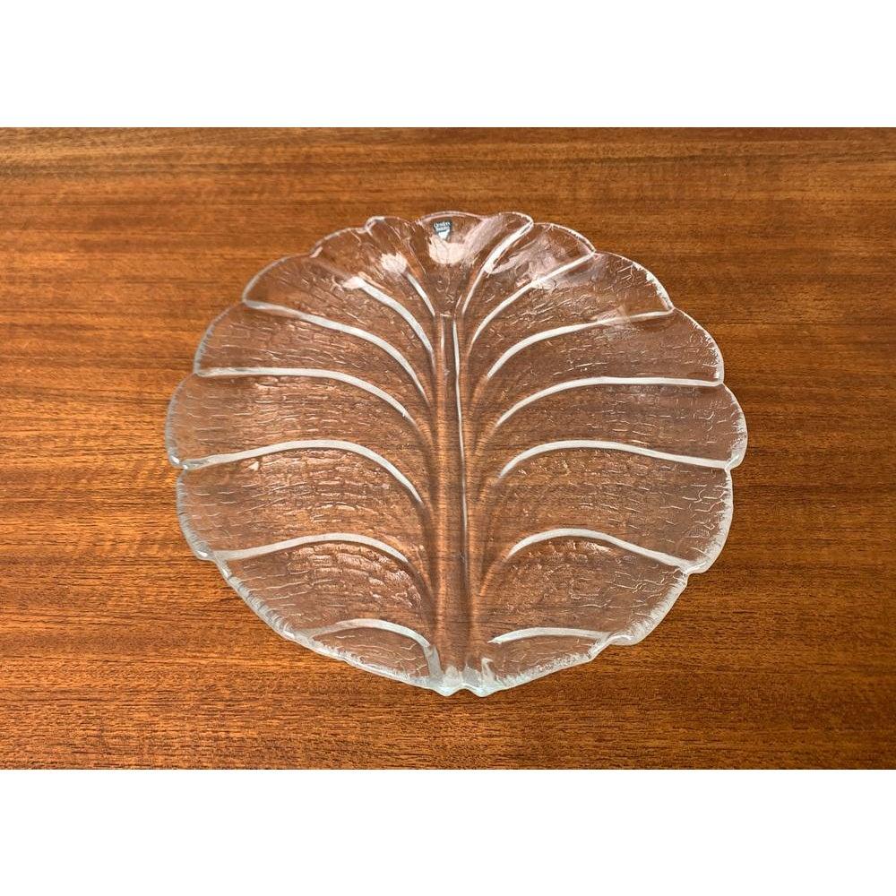 Vintage Swedish Eden Glass Plate from Orrefors 1970s For Sale 4
