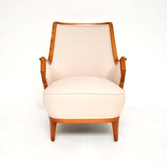 Vintage Swedish Elm Armchair