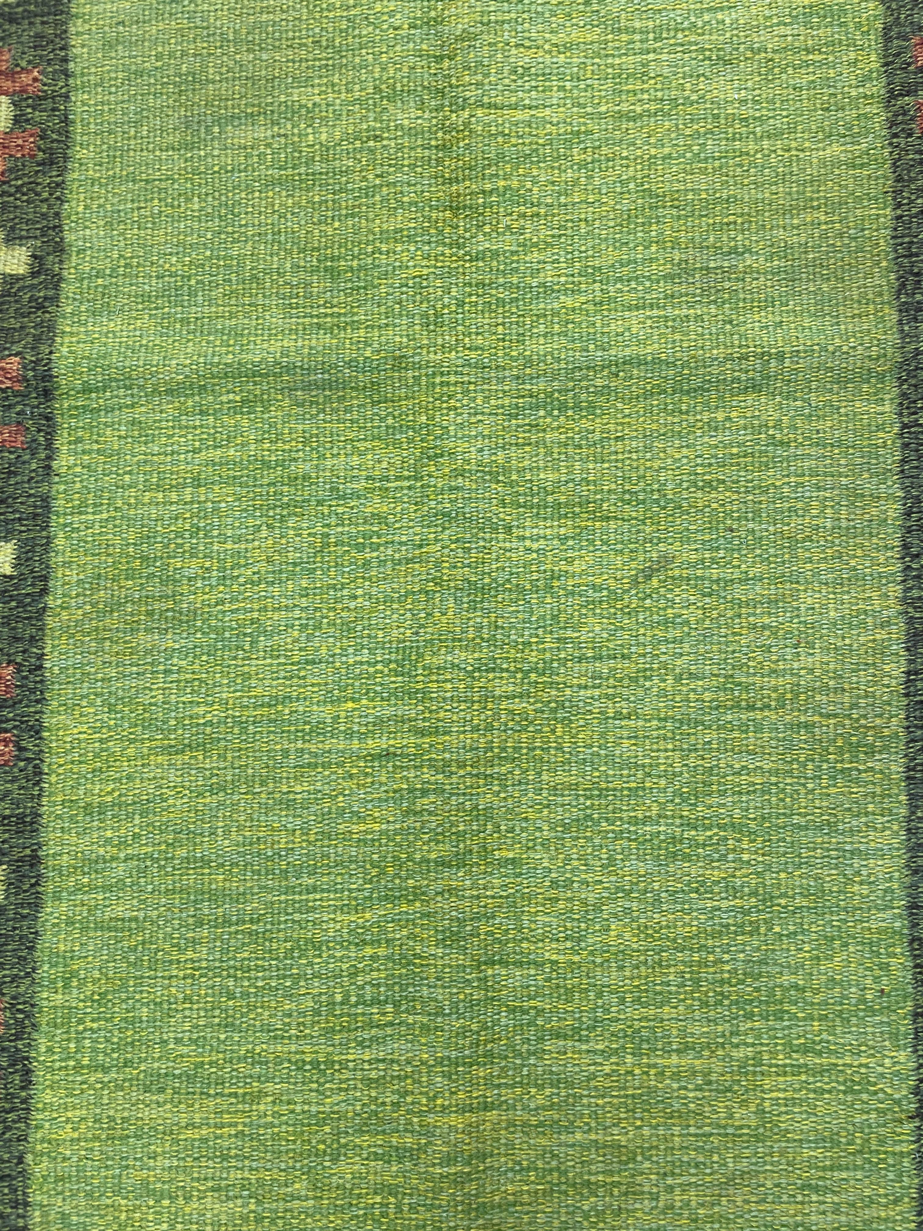 Schwedischer Flachgewebeteppich im Vintage-Stil, 20. Jahrhundert im Angebot 1