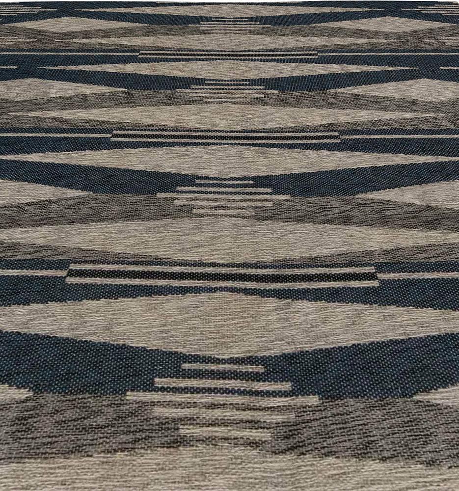 20th Century Vintage Swedish Flat-Weave Double-Sided Rug