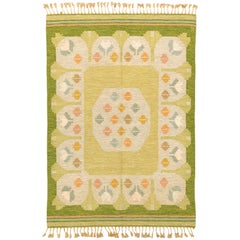 Kilim svedese vintage a trama piatta di Anna-Joanna Angstrom, 1950 ca.