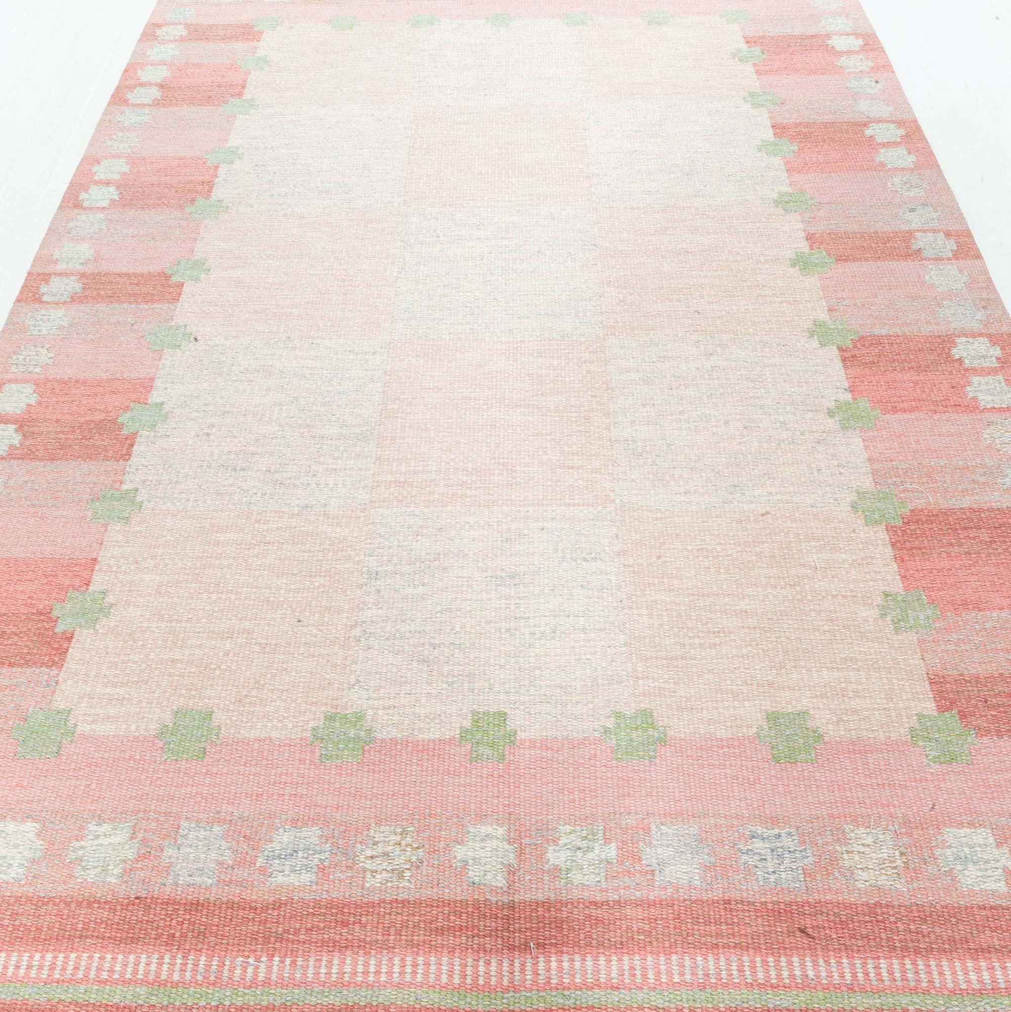 Tapis suédois vintage à armure plate d'Agda Österberg, chez Doris Leslie Blau en vente 1