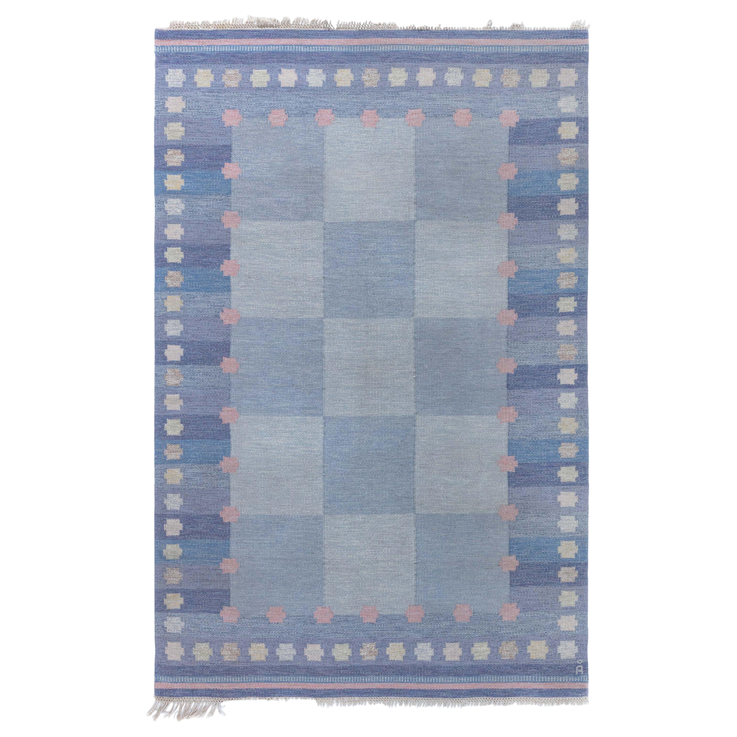 Tapis suédois vintage à armure plate d'Agda Österberg, chez Doris Leslie Blau