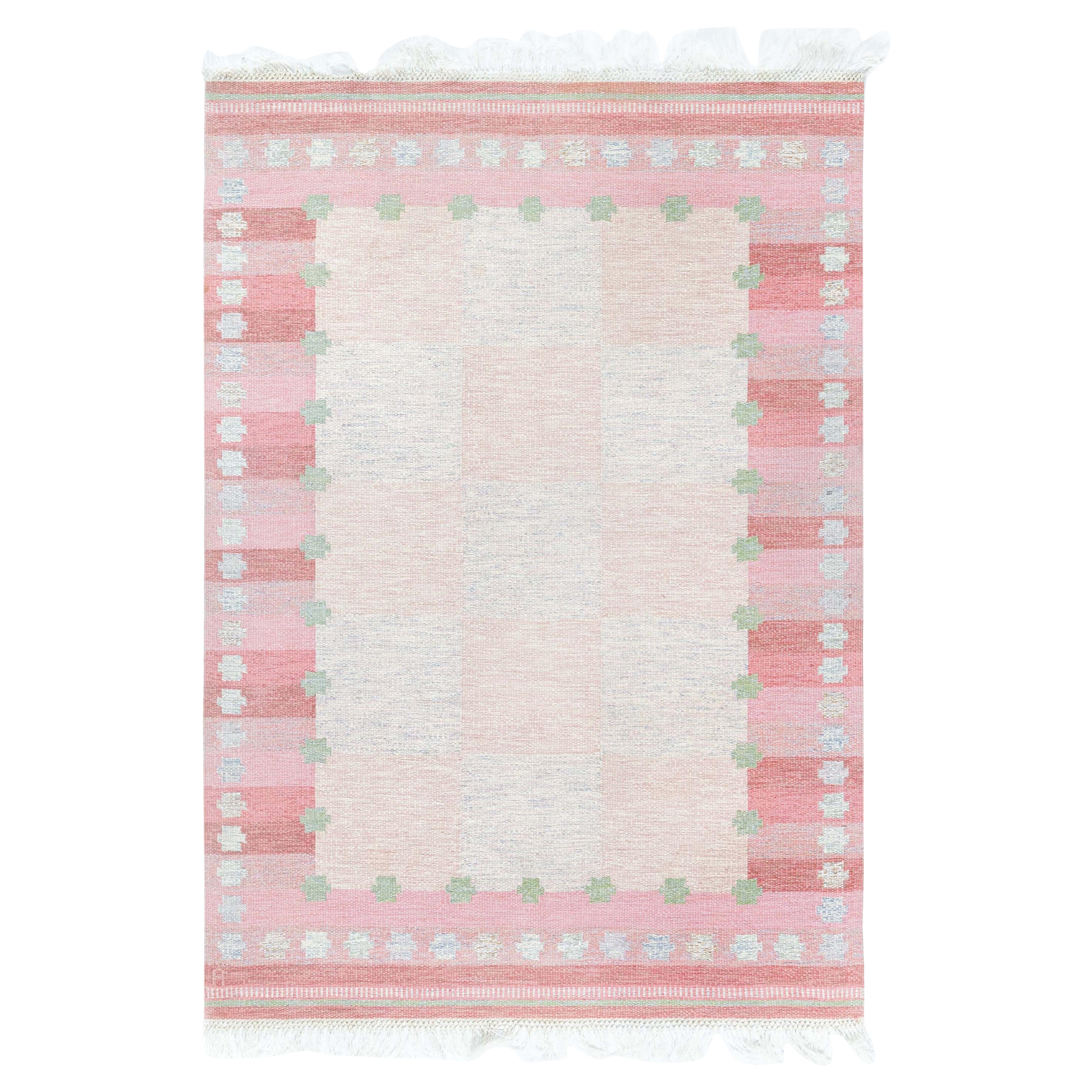 Schwedischer Flachgewebe-Teppich von Agda Österberg, bei Doris Leslie Blau im Angebot