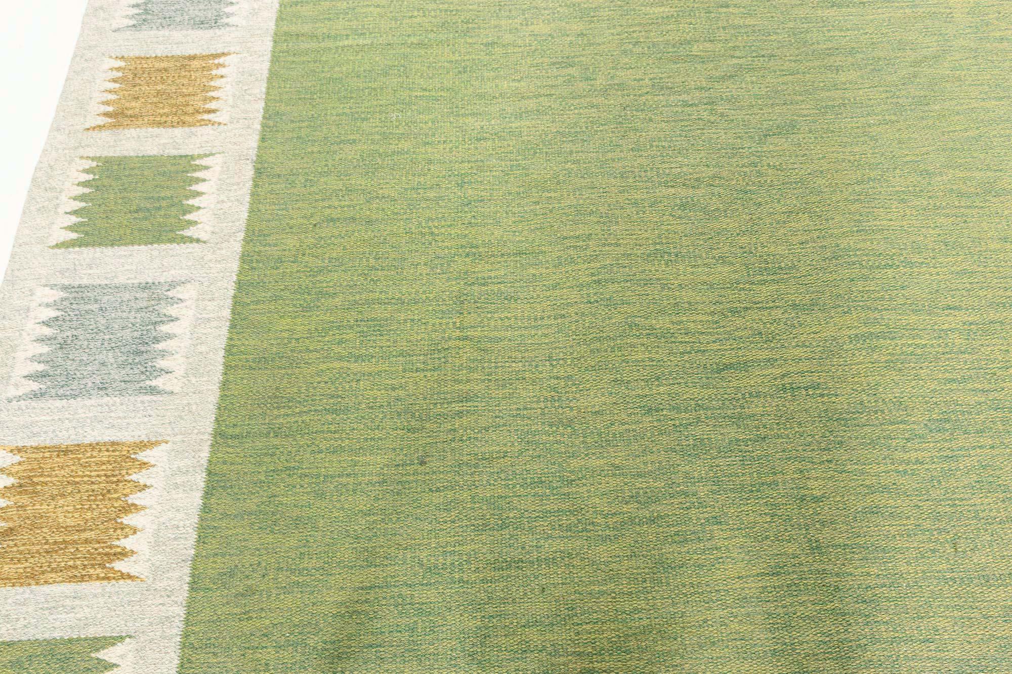 Schwedischer Flachgewebe-Teppich von Bitte Ahlgren, Vintage im Zustand „Gut“ im Angebot in New York, NY