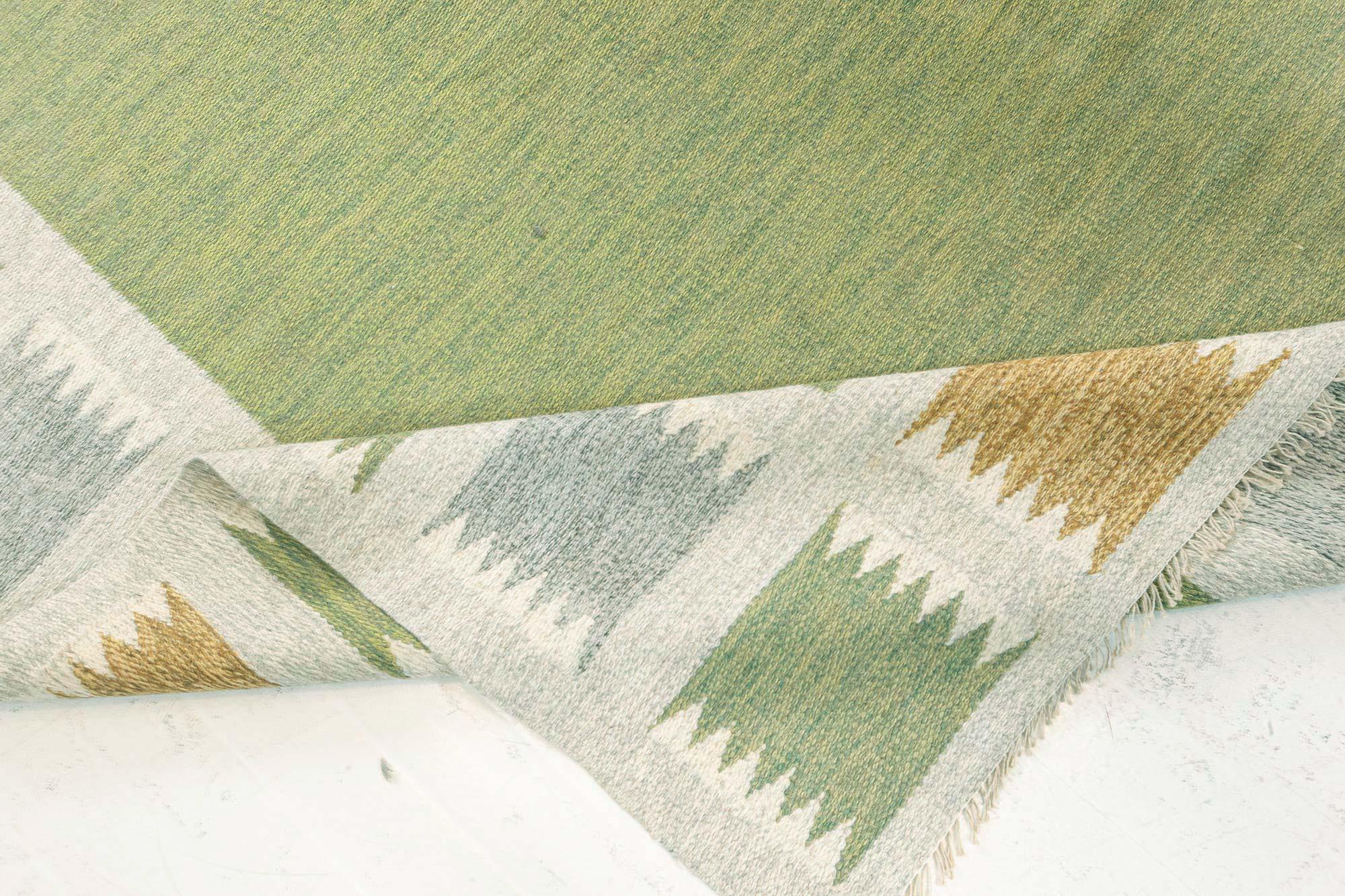 Schwedischer Flachgewebe-Teppich von Bitte Ahlgren, Vintage im Angebot 1