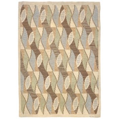 Vintage Swedish Flat-Weave Rug by Brita Grahn
