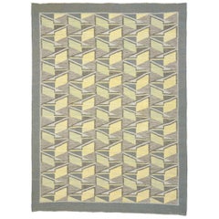 Vintage Swedish Flat Weave Rug by Brita Grahn