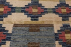 Vintage Swedish Flat-Weave Rug by Ida Rydelius