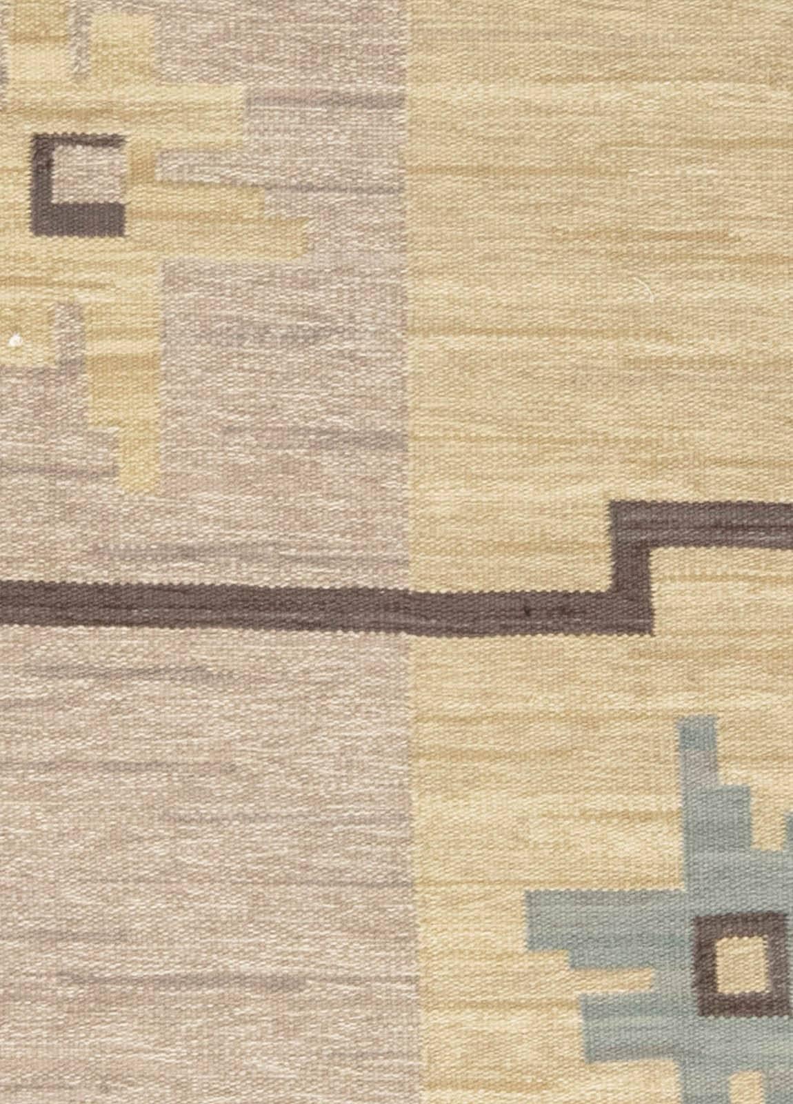 Vintage Swedish flat-weave rug by Sodra Kalmar
Size: 8'1