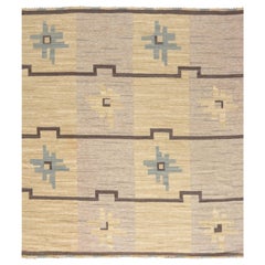 Vintage Swedish Flat-Weave Rug by Sodra Kalmar