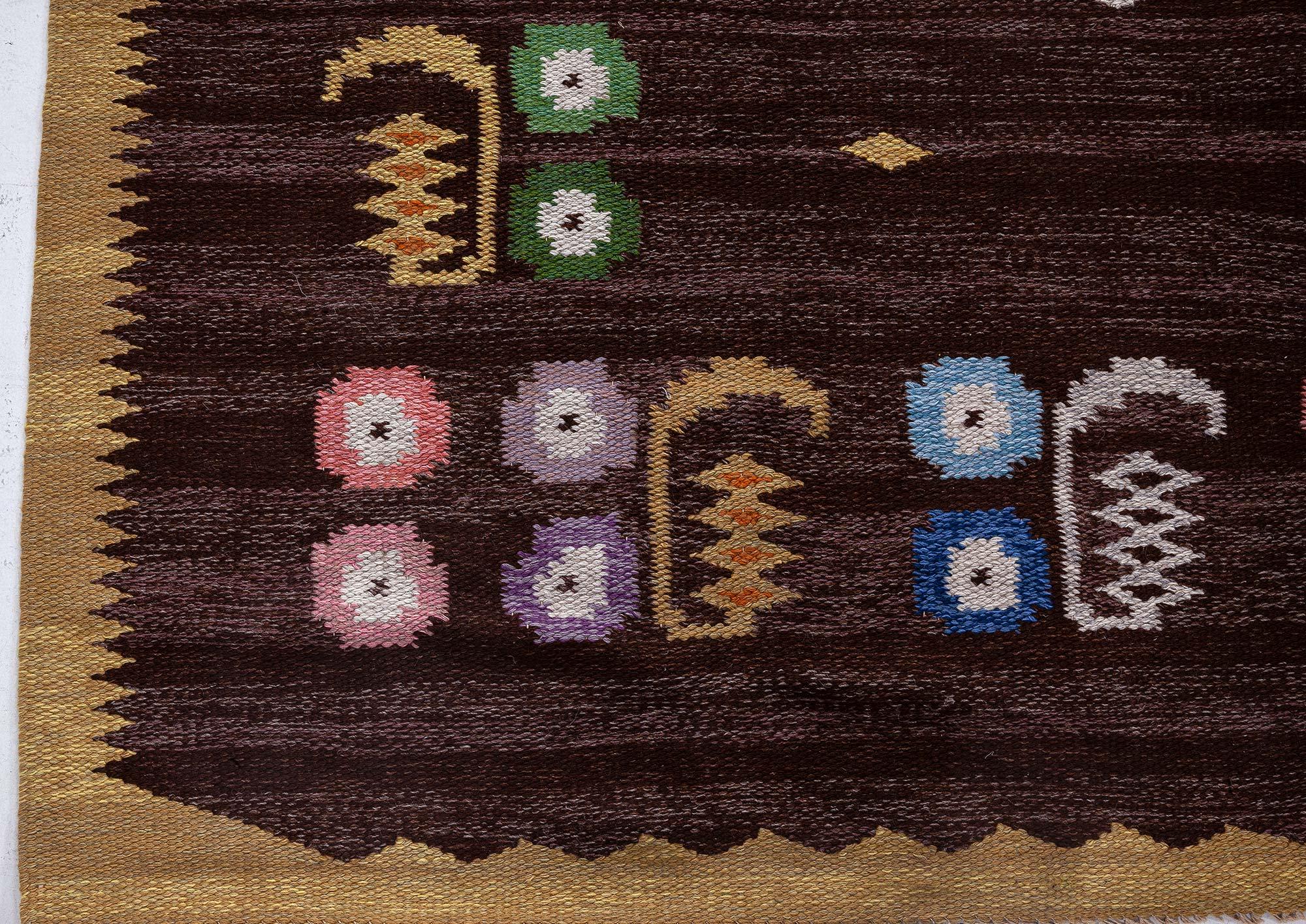 Tapis suédois à tissage plat de Solveig Westerberg, chez Doris Leslie Blau Bon état - En vente à New York, NY