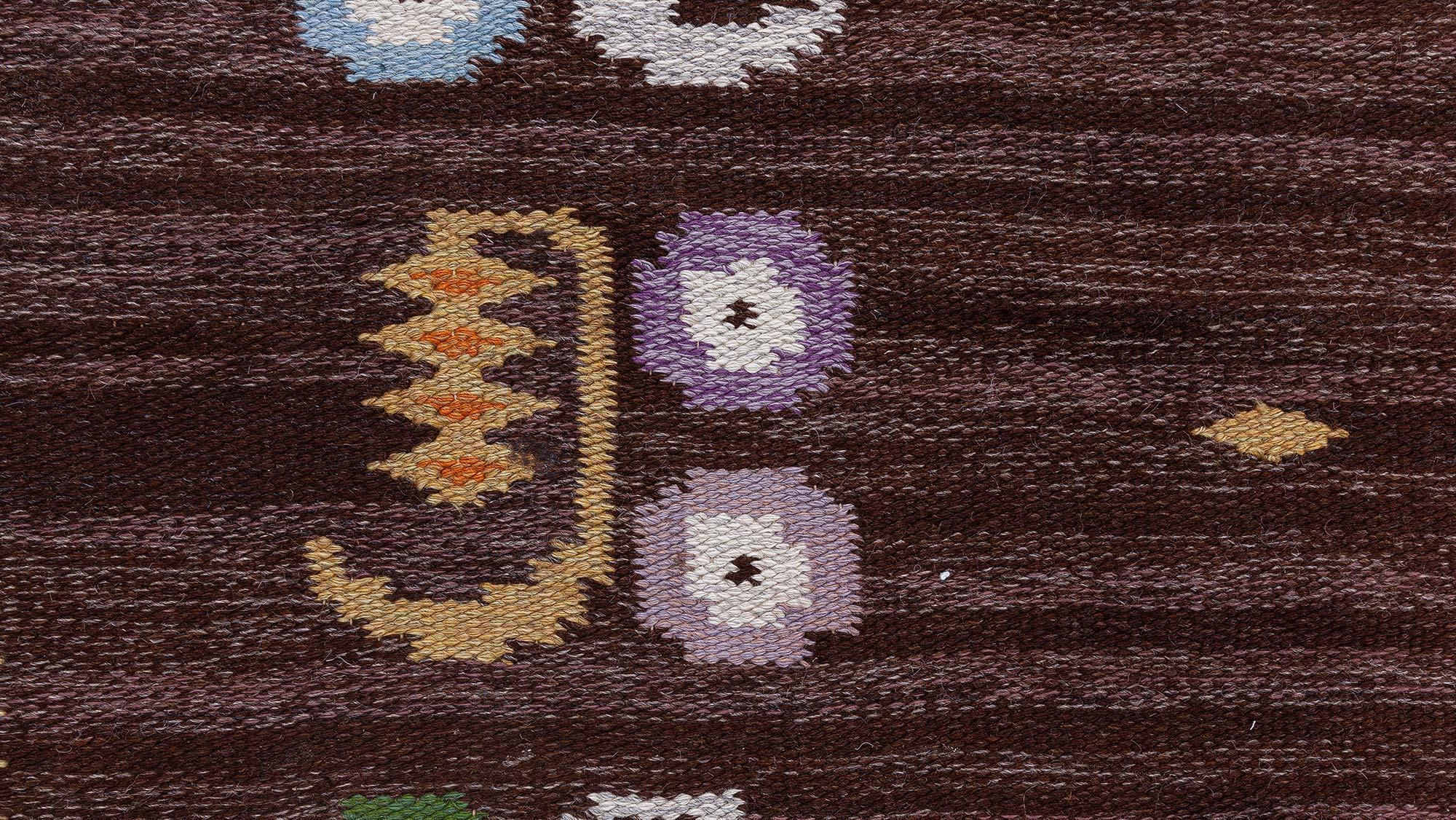 Laine Tapis suédois à tissage plat de Solveig Westerberg, chez Doris Leslie Blau en vente