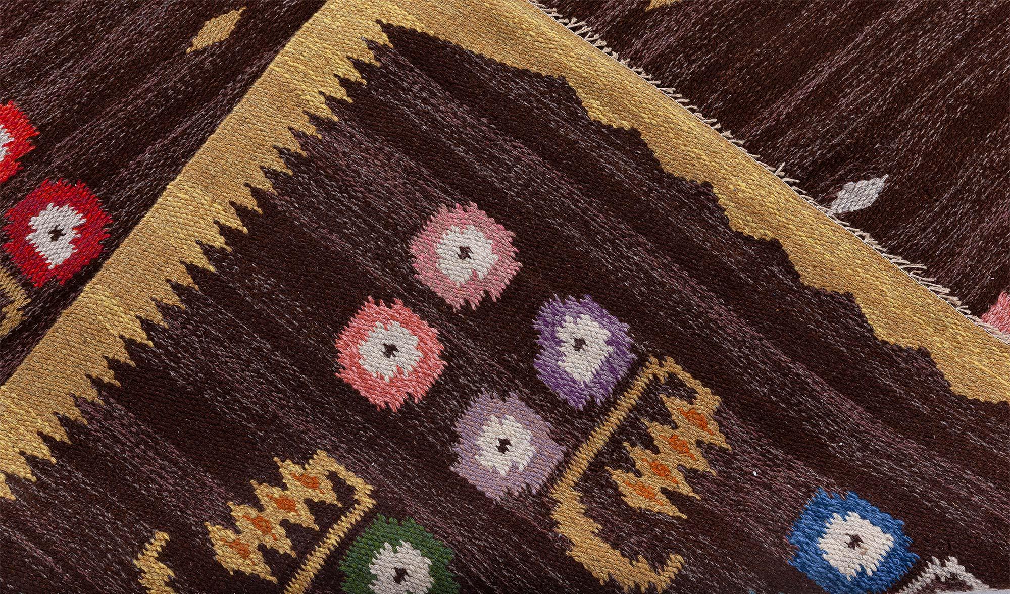 Vintage Swedish Flat-Weave Rug by Solveig Westerberg, at Doris Leslie Blau For Sale 1