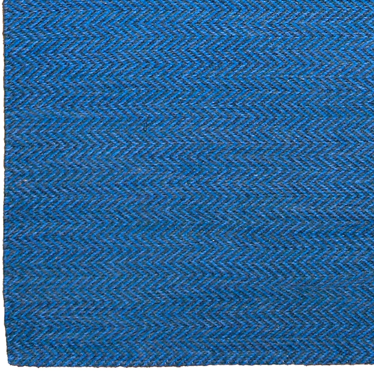 Scandinavian Modern Vintage Swedish Flat-Weave Rug