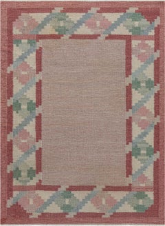 Vintage Swedish Flat-Weave Rug