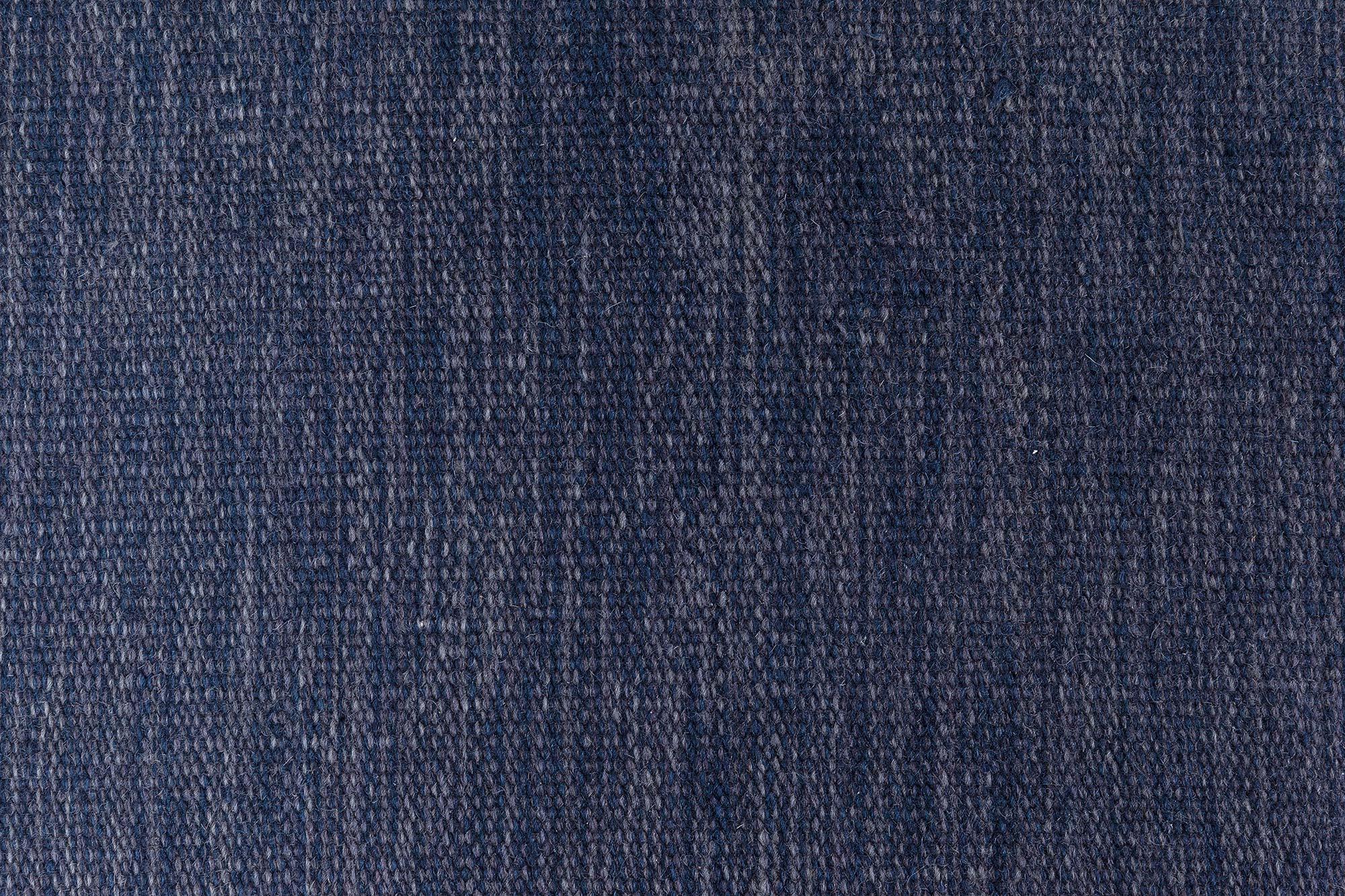 Scandinavian Vintage Swedish Flat-Weave Rug in Deep Indigo, at Doris Leslie Blau For Sale