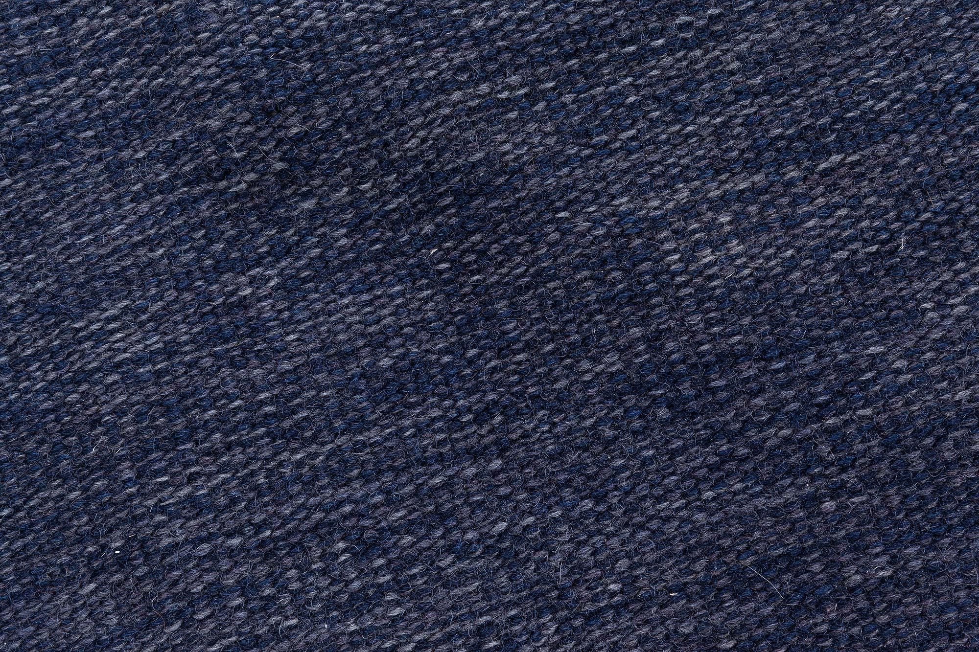 Vintage Swedish Flat-Weave Rug in Deep Indigo, at Doris Leslie Blau In Good Condition For Sale In New York, NY
