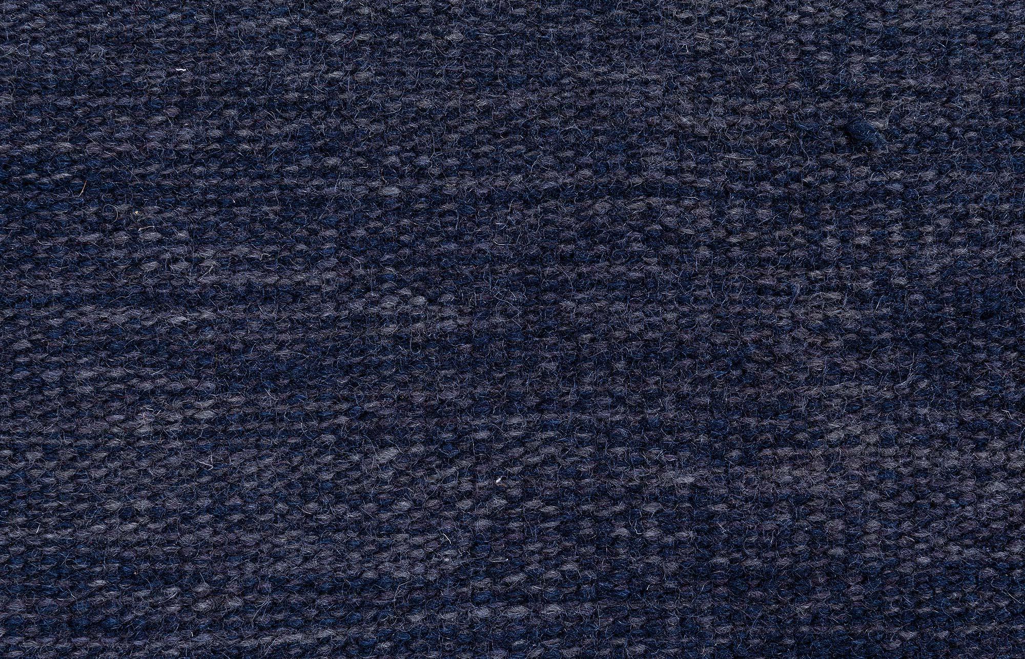 20th Century Vintage Swedish Flat-Weave Rug in Deep Indigo, at Doris Leslie Blau For Sale
