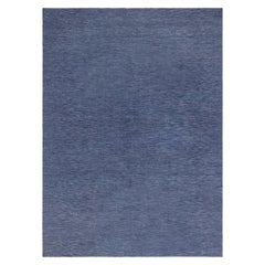 Vintage Swedish Flat-Weave Rug in Deep Indigo, at Doris Leslie Blau