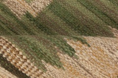 Vintage Swedish Flat-Weave rug Signed by Svensk Hemslojd