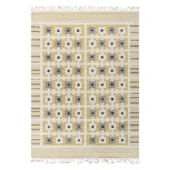 Schwedischer flachgewebter Flachgewebe-Teppich von Berit Koenig bei Doris Leslie Blau