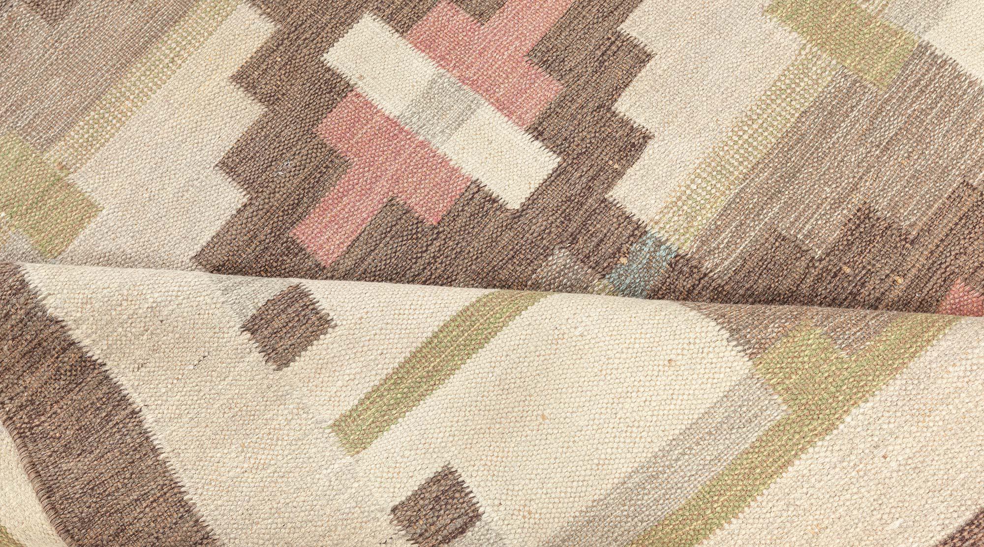 Vintage Schwedischer Flachgewebe-Teppich von Sverker Greuholm
Größe: 5'8