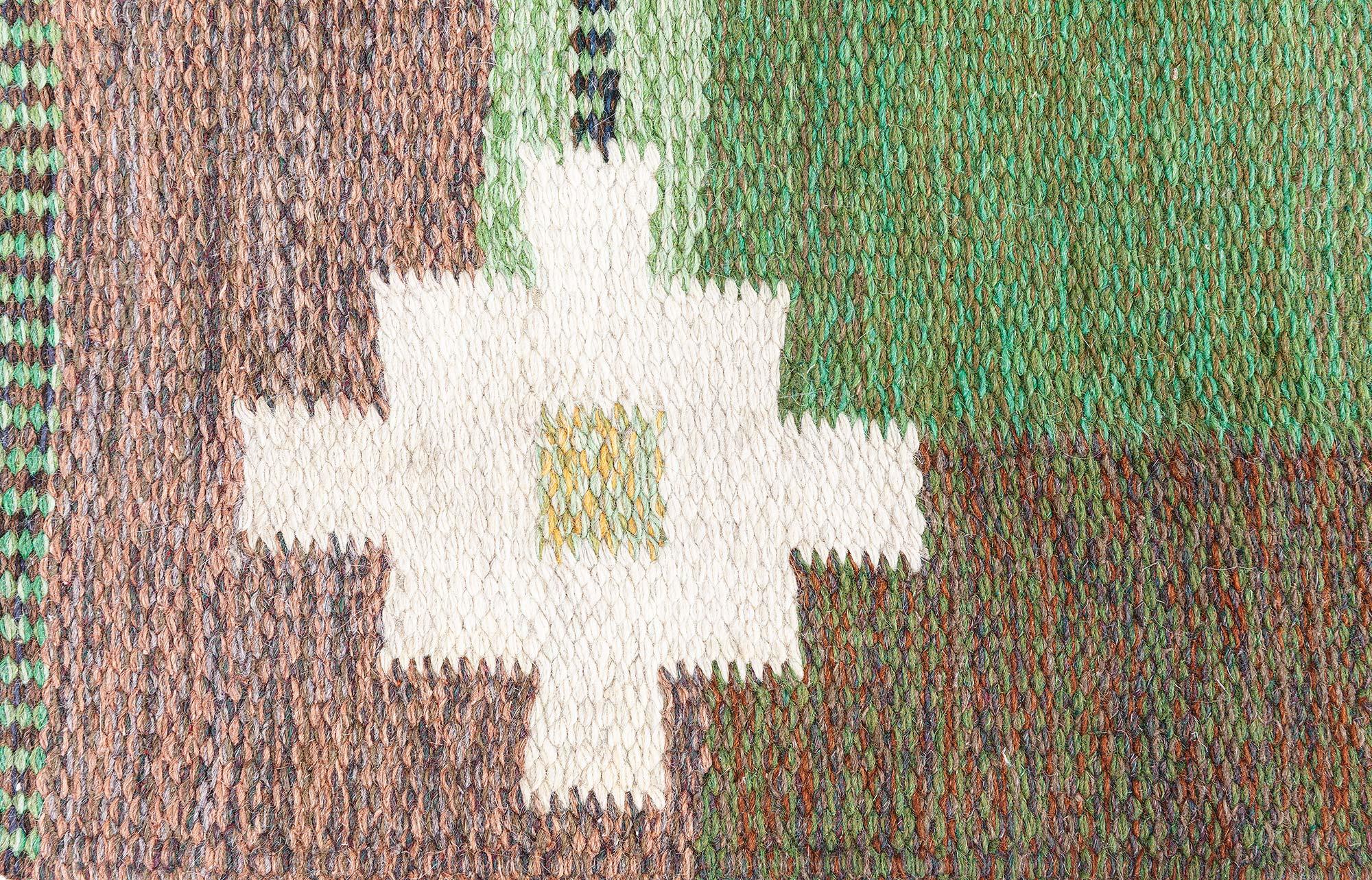 20ième siècle Tapis suédois tissé à plat Doris Leslie Blau en vente