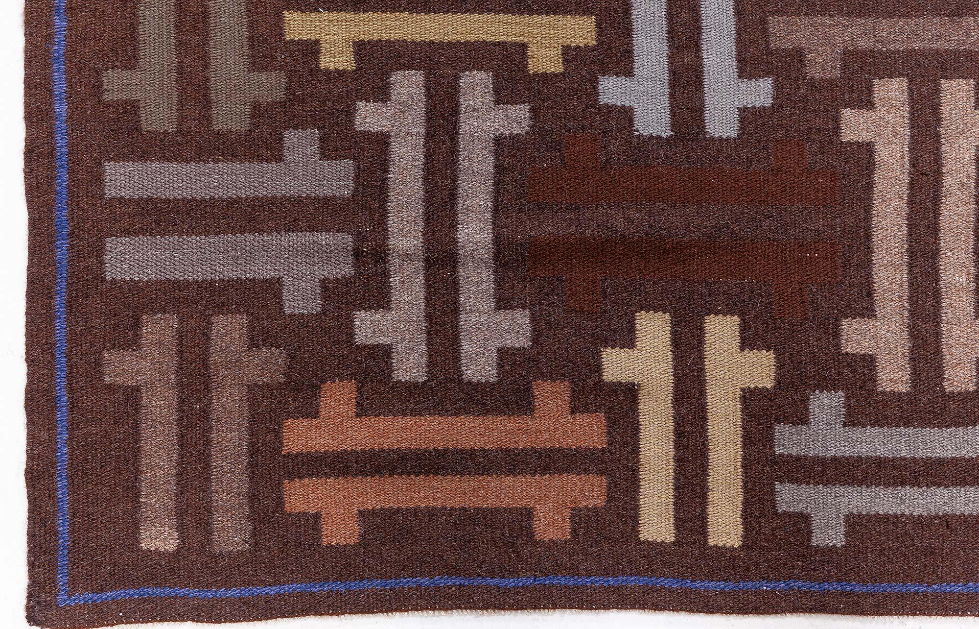 Swedish Flat Woven Runner
Circa: 1955
Size: 2'9