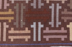 Vintage Swedish Flat Woven Runner Doris Leslie Blau