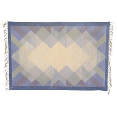 Vintage Swedish Flatweave Rug by Anna Johanna Ångström