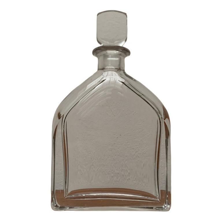 Schwedische Vintage-Glasflasche aus Orrefors