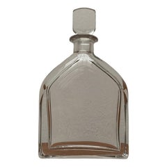 Botella de cristal sueca vintage de Orrefors