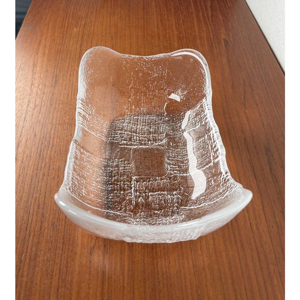 Schwedische Glasschale von Christer Sjögren für Lindshammar Glasbruk, 1970er Jahre im Zustand „Hervorragend“ im Angebot in Hamburg, DE