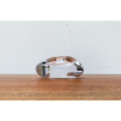 Schwedischer Vintage-Kerzenhalter aus Glas von Orrefors, 1970er Jahre