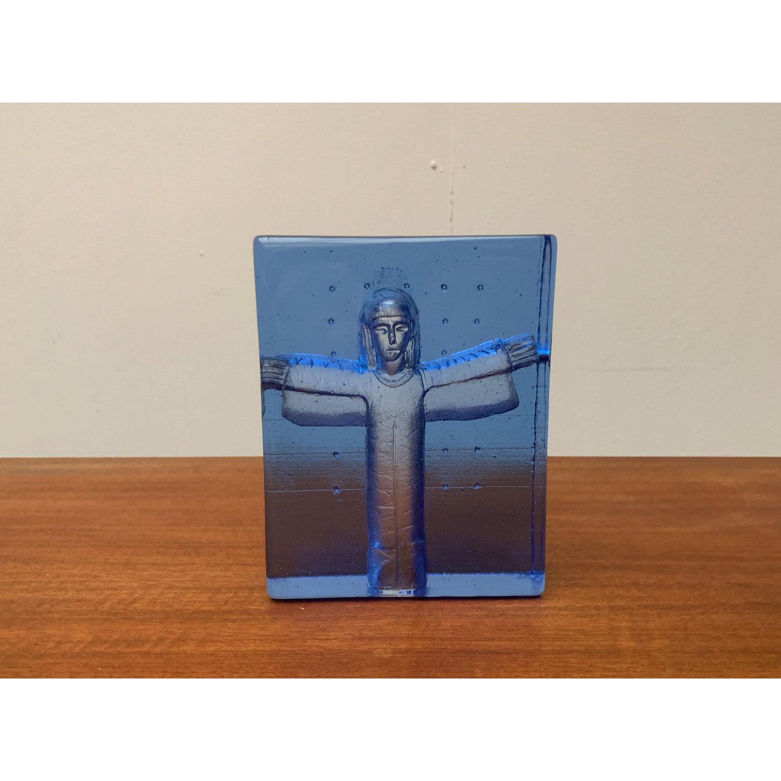 Escultura sueca vintage de cristal serie Icono Dios de Bertil Vallien en venta 6