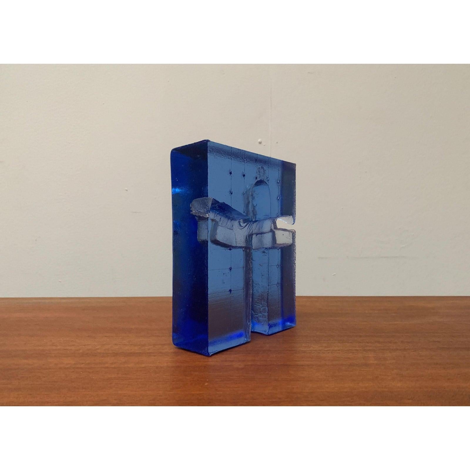 Escultura sueca vintage de cristal serie Icono Dios de Bertil Vallien Sueco en venta