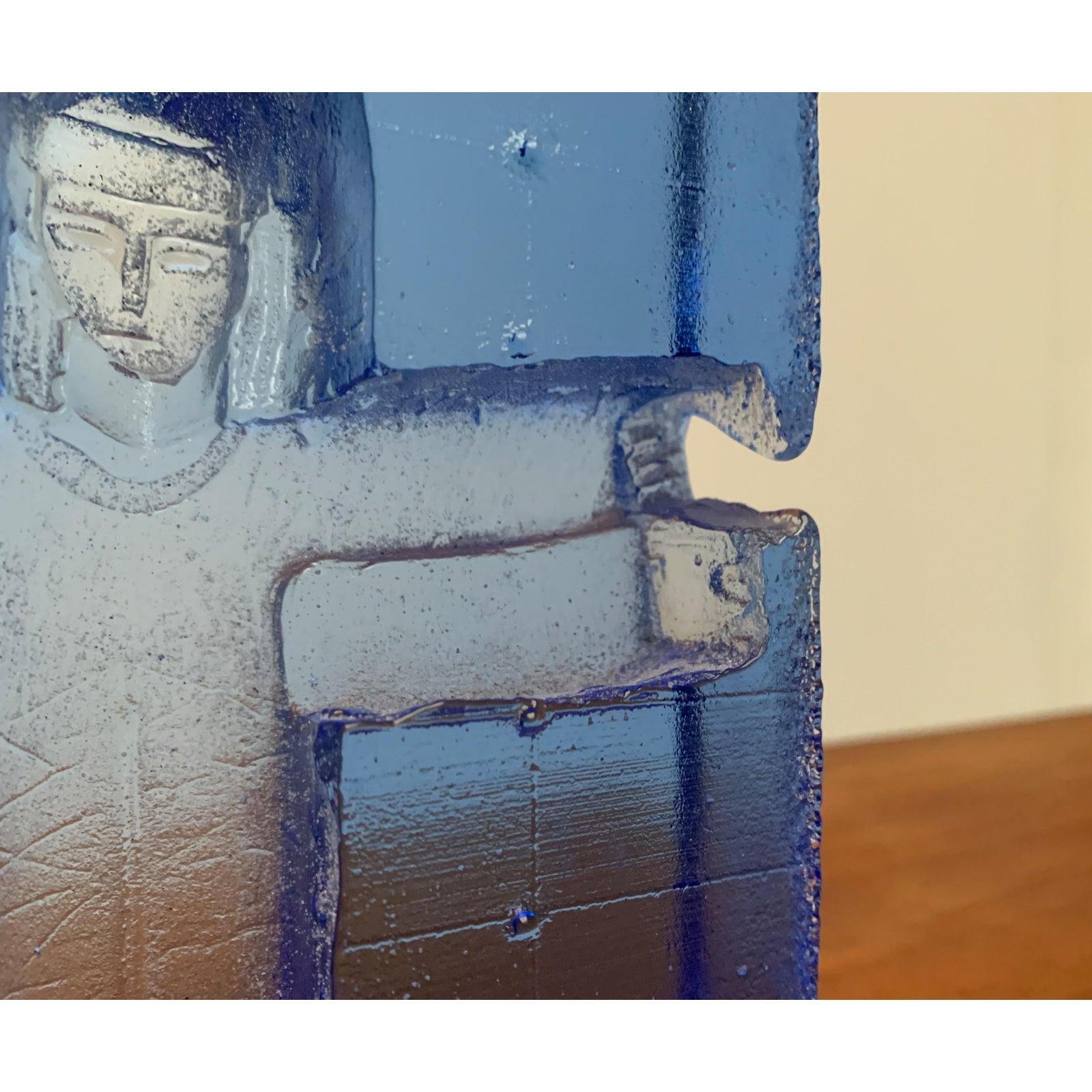 Escultura sueca vintage de cristal serie Icono Dios de Bertil Vallien Vidrio en venta