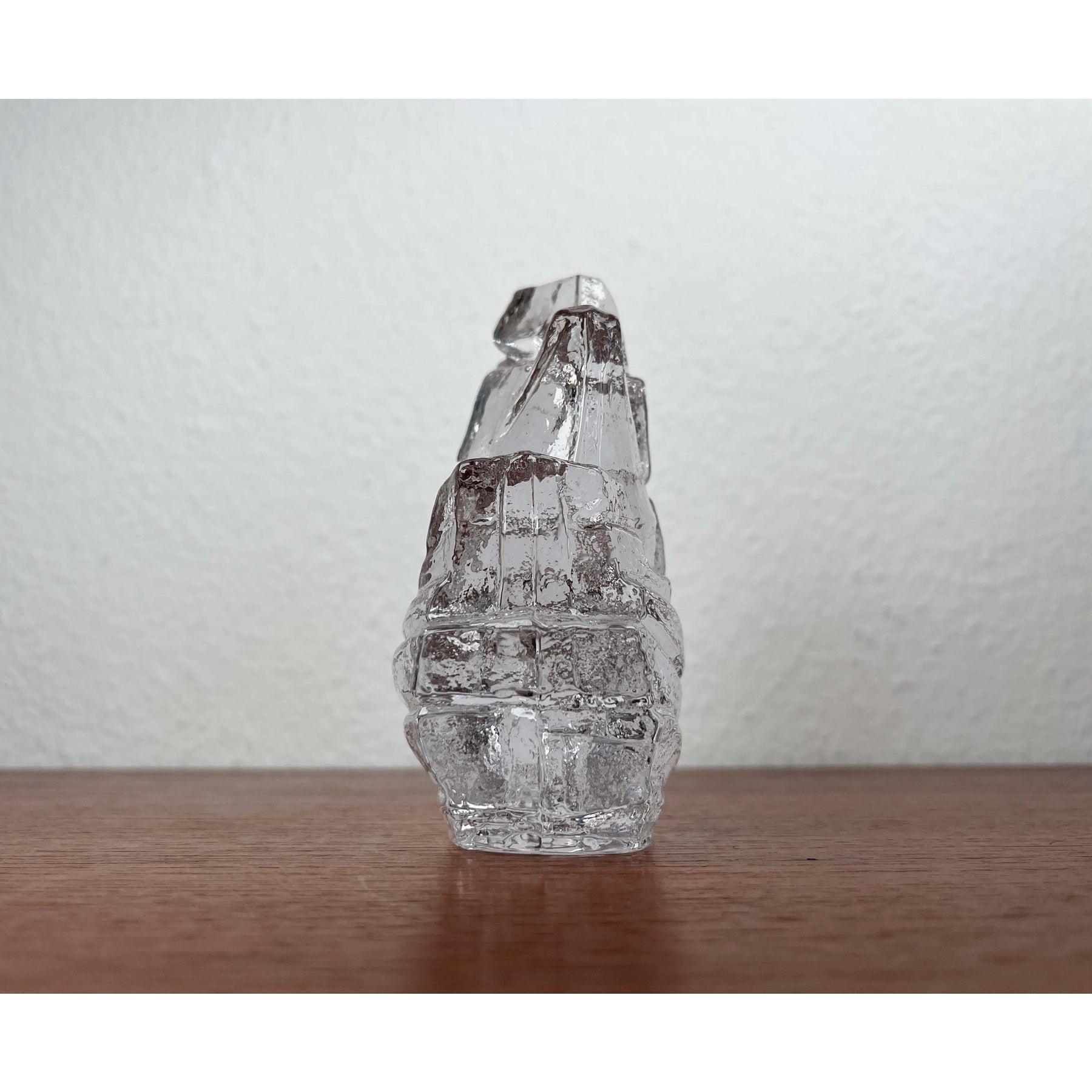 Vintage Schwedisches Glasschiff von Uno Westerberg für Pukeberg Glass, 1970er Jahre im Angebot 8