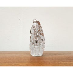 Vintage Swedish Glass Ship from Pukeberg Glass, 1970s