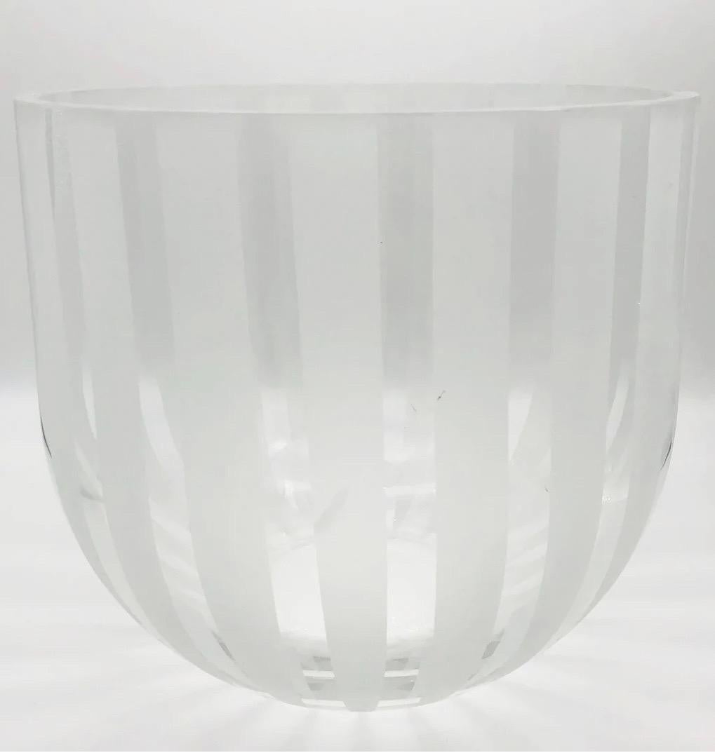 Late 20th Century Vintage Swedish Glass Vase 1960, Art For Sale