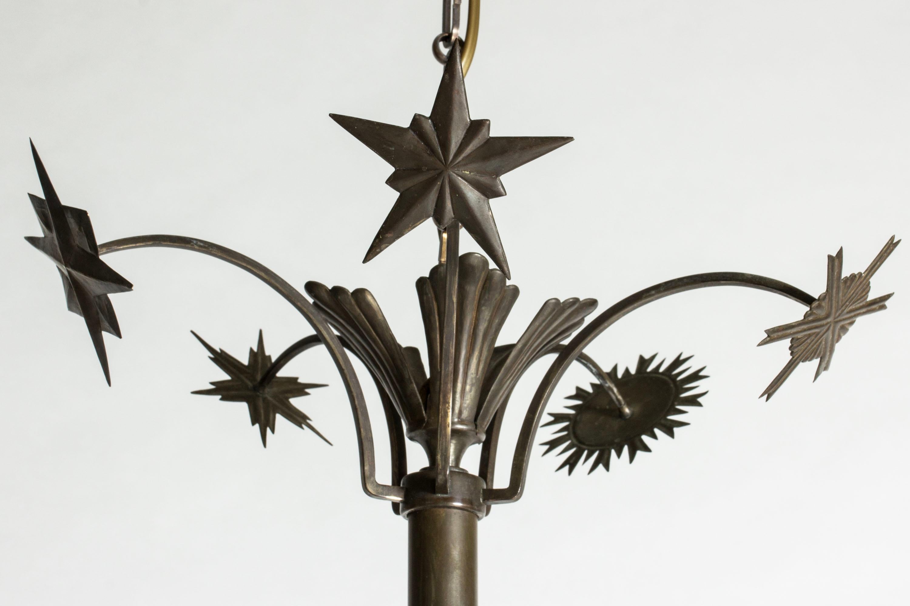 Vintage Swedish Grace Ceiling Light, Sweden, 1920s For Sale 1
