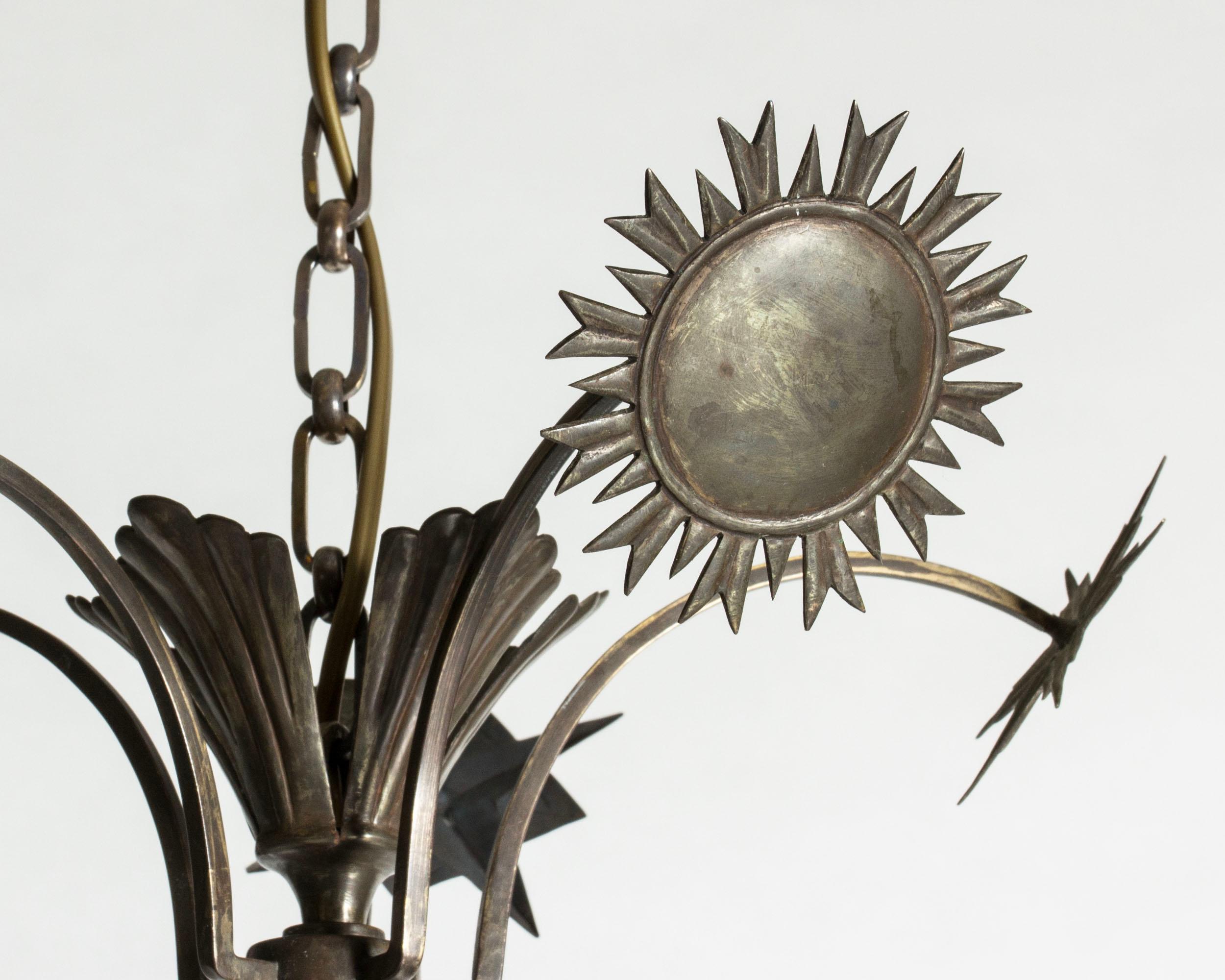 Vintage Swedish Grace Ceiling Light, Sweden, 1920s For Sale 2